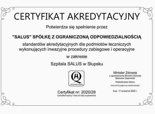 Certyfikat akredytacyjny 2020/28