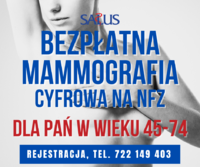 Grafika #0: Mammografia teraz dla pań w wieku 45 - 74 lata